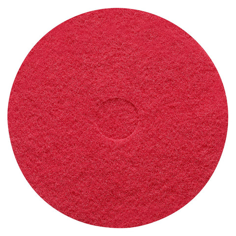 Sanitaire 62065 17" Red Buffing Pads, 5/cs