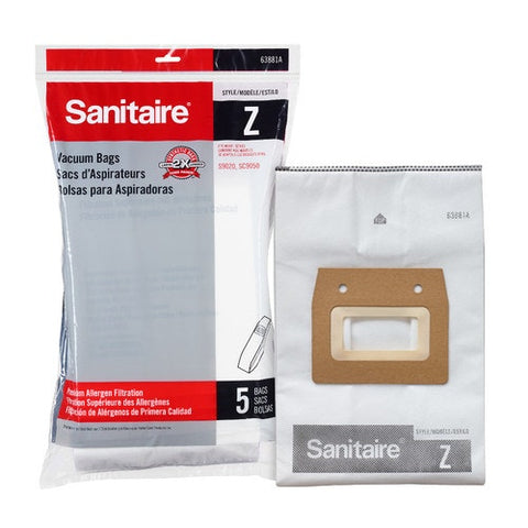 Sanitaire 63881A Type Z Premium Synthetic Bag, 5pk